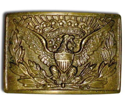2-3/4″ Rectangle U.S. Eagle Officer’s Solid Brass Belt Buckle