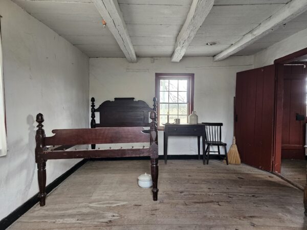 The bedroom of the Leister home