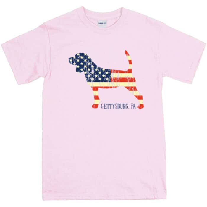 Gettysburg Beagle T-Shirt pink