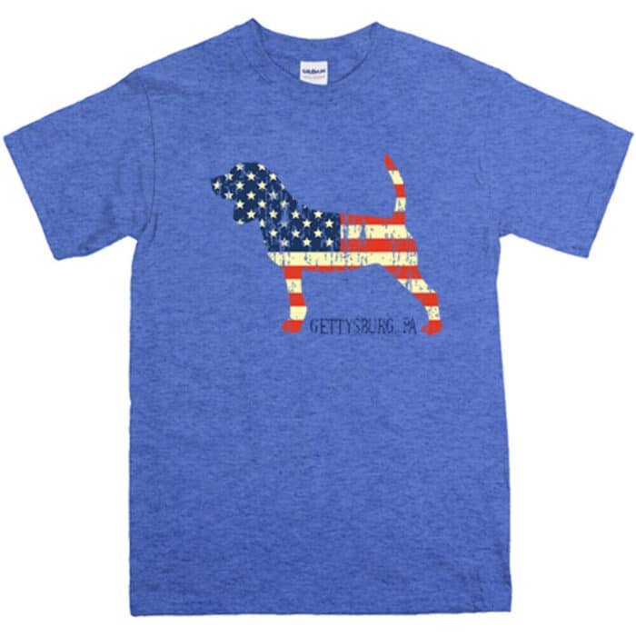 Gettysburg Beagle T-Shirt blue